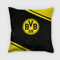 Подушка квадратная Borussia полосы, цвет: 3D-принт