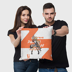 Подушка квадратная Пульхра Феллини - ZZZ, цвет: 3D-принт — фото 2