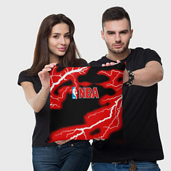 Подушка квадратная NBA шторм, цвет: 3D-принт — фото 2