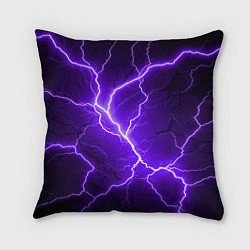 Подушка квадратная Color purple black, цвет: 3D-принт