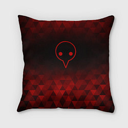 Подушка квадратная Evangelion red poly, цвет: 3D-принт