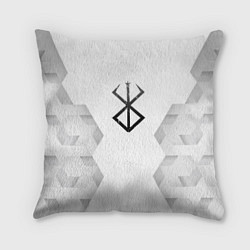 Подушка квадратная Berserk white poly