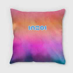 Подушка квадратная Inzoi розово-оранжевый фон