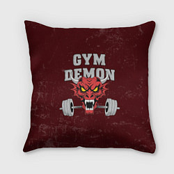 Подушка квадратная Gym demon, цвет: 3D-принт
