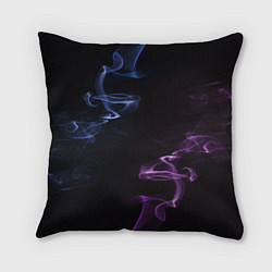 Подушка квадратная Color black blue pink, цвет: 3D-принт