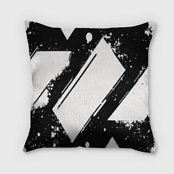 Подушка квадратная Color black white, цвет: 3D-принт