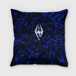 Подушка квадратная Skyrim blue energy