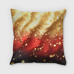 Подушка квадратная Волнистая текстура с блестками, цвет: 3D-принт