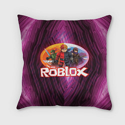 Подушка квадратная Roblox пероснажи, цвет: 3D-принт