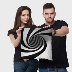 Подушка квадратная Иллюзия закручивание, цвет: 3D-принт — фото 2