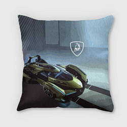 Подушка квадратная Lamborghini - motorsport extreme, цвет: 3D-принт
