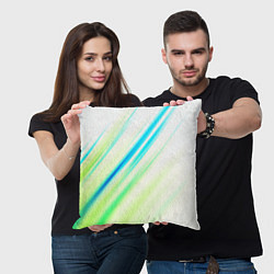 Подушка квадратная Multicolored, цвет: 3D-принт — фото 2