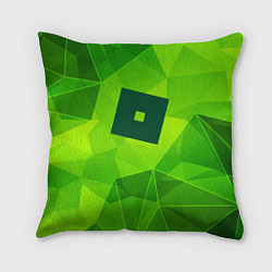 Подушка квадратная Roblox green poly