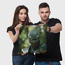 Подушка квадратная Reptile green Mortal kombat, цвет: 3D-принт — фото 2