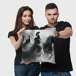 Подушка квадратная Спартанская армия, цвет: 3D-принт — фото 2