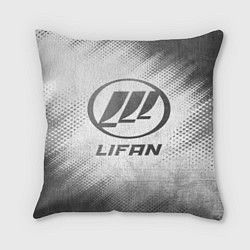Подушка квадратная Lifan - white gradient, цвет: 3D-принт