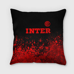 Подушка квадратная Inter - red gradient посередине