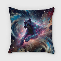 Подушка квадратная Космическая пантера - нейроарт