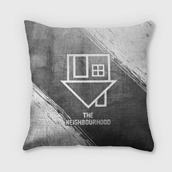 Подушка квадратная The Neighbourhood - grey gradient