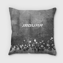 Подушка квадратная Jaguar - grey gradient посередине, цвет: 3D-принт