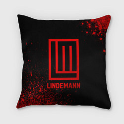 Подушка квадратная Lindemann - red gradient