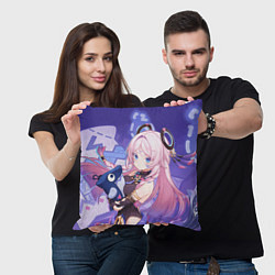 Подушка квадратная Citlali Genshin Impact, цвет: 3D-принт — фото 2