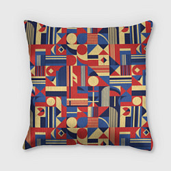 Подушка квадратная Геометрический карнавал, цвет: 3D-принт