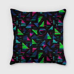 Подушка квадратная Геометрия глитч