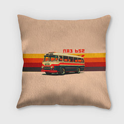 Подушка квадратная ПАЗ 652 ретро автобус поп-арт