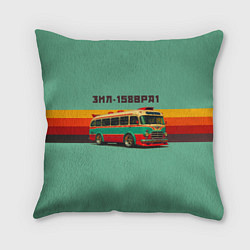 Подушка квадратная Ретро автобус ЗИЛ 158ВРА1 поп-арт