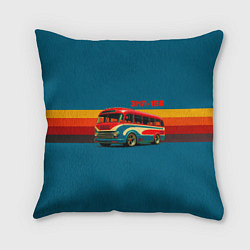 Подушка квадратная Ретро автобус ЗИЛ 156 поп-арт