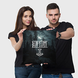 Подушка квадратная Burzum - pagan black metal, цвет: 3D-принт — фото 2