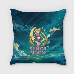 Подушка квадратная Sailor Moon на фоне неба, цвет: 3D-принт