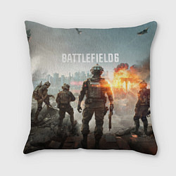 Подушка квадратная Битва за Бруклин из Battlefield 6, цвет: 3D-принт