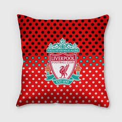 Подушка квадратная Liverpool точки текстура спорт, цвет: 3D-принт