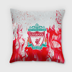 Подушка квадратная Liverpool розовый огонь