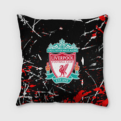 Подушка квадратная Liverpool штрихи красок