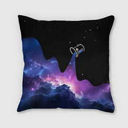 Подушка квадратная Потеки космической краски