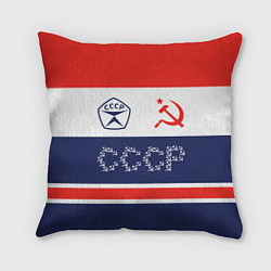 Подушка квадратная Советский союз - СССР, цвет: 3D-принт