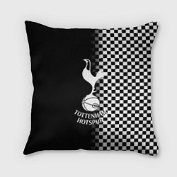 Подушка квадратная Тоттенхэм клетка шахматная, цвет: 3D-принт