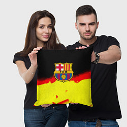 Подушка квадратная Borussia абстракция золото геометрия, цвет: 3D-принт — фото 2