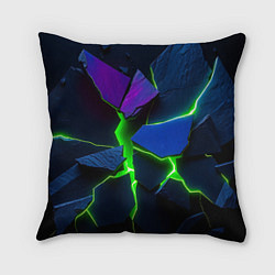 Подушка квадратная Neon tile, цвет: 3D-принт