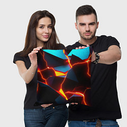 Подушка квадратная Split, цвет: 3D-принт — фото 2