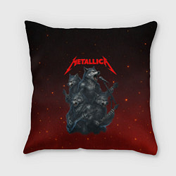 Подушка квадратная Metallica в виде волков