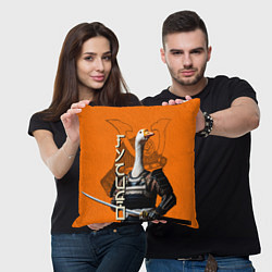 Подушка квадратная Гусидо - путь гуся, цвет: 3D-принт — фото 2