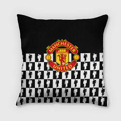Подушка квадратная Манчестер Юнайтед люди паттерн, цвет: 3D-принт