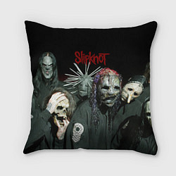 Подушка квадратная Slipknot, цвет: 3D-принт