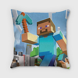Подушка квадратная Minecraft World