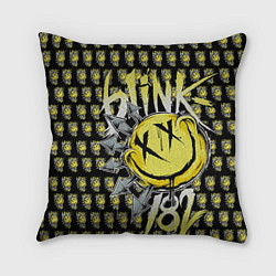 Подушка квадратная Blink-182: Smile, цвет: 3D-принт