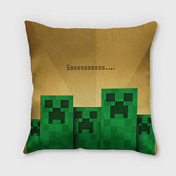 Подушка квадратная Minecraft Sssss